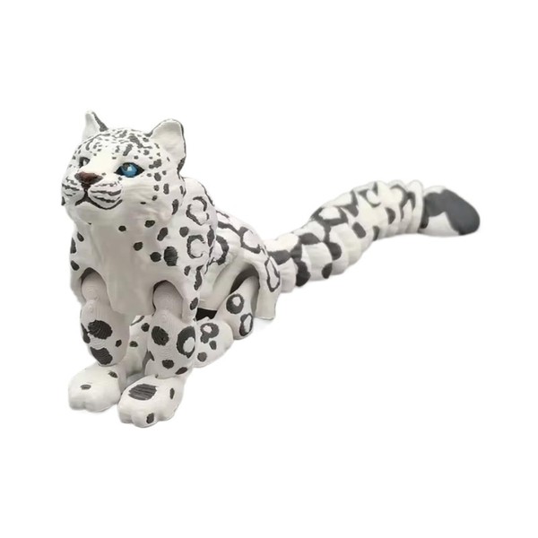 Aiyoushang 3D Printed Snow Leopards, Snow Leopard Figurine, Perform Tabletop