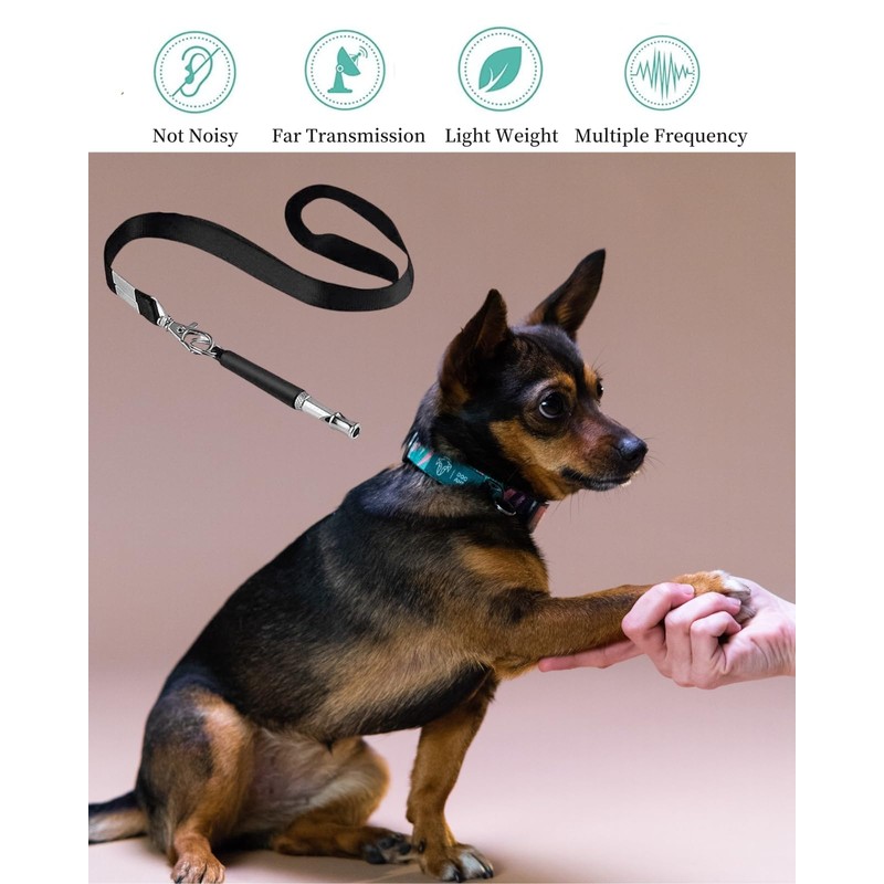 Dog Whistle, 2Pcs Professional Ultrasonic Dog Training Whistle, Adjustable Frequency