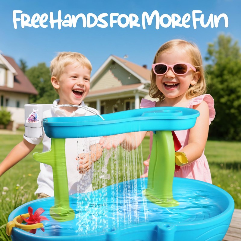 Vodolo Water Table Pump Continuous Flow,Cordless Kids Battery Powered Water