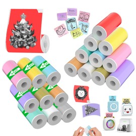 20 Rolls 2.24"x0.98" Self-Adhesive Mini Printer Paper Compatible with the most Thermal Printers(Not for Memoking/Phomemo/Nelko Brand Series Printers)