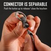 KeyUnity KA15 Titanium Key Ring, Connector, 360 Degree Rotation, Titanium