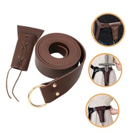 SUPVOX 3 Sets Medieval Sword Accessory Sword Frog for Stage Reusable Sword Belt Holder Leather Sword Holder Performance Prop