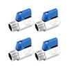 QWORK Mini Ball Valve, 4 Pack 1/2" NPT Thread Female