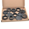 WELWIK 6PCS 19mm Door Lock Dust Cover Black Plastic Keyhole