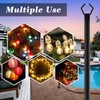 Beizelte 2 Pack String Light Poles,10 Ft Light Poles for