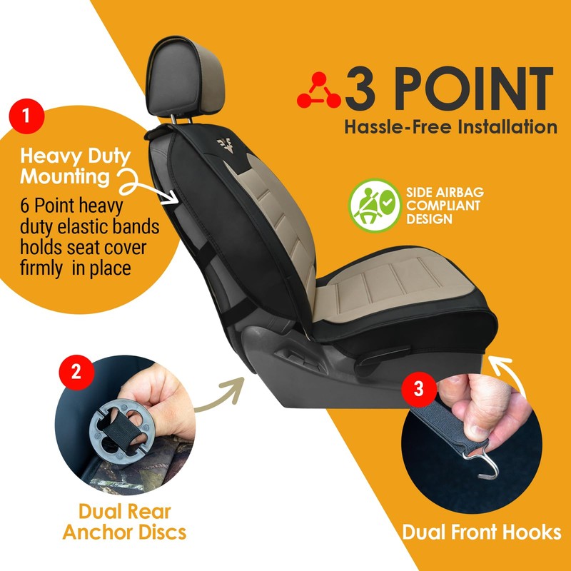 LPI Truck Heavy Duty Premium Truck Seat Covers for Full-Size