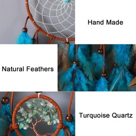 Dream Catcher with Feather, BetterJonny Handmade Feather Dreamcatcher Wall Hanging Home Decoration for Home Ornament Craft