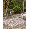 Unique Loom Outdoor Safari Collection Area Rug - Leopard (5'