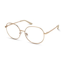 Kenneth Cole REACTION Ladies Round Blue Light Glasses Frame Kc1512-b, gold