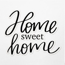 Decal Stickers of Home Sweet Home Premium Indoor (No Waterproof) Vinyl Decal Stickers for Laptop Phone Accessory Helmet Car Window Mug Tuber Cup Door Wall Decoration ANDVER3g8841aBL