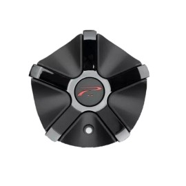 Platinum Widow Matte Black with Gloss Black Inserts Wheel Center Cap 89-9212-CAP