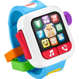 Fisher-Price Baby to Toddler Toy Laugh & Learn ​Time to Learn Smartwatch with Lights & Music for Pretend Play Infants Ages 6+ Months​