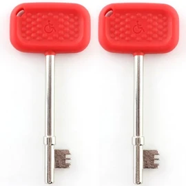 LOKKO Radar Key & Disabled Toilet Key UK - Set of 2 - Waterproof, Dimpled Grip, Easy Turn