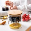 DOITOOL Glass Stackable Storage Jars with Lid, 4- Tier Round