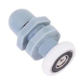 8 unids Rodillos para puerta de ducha Reemplazo de rodillo de la puerta de vidrio de plástico duradero deslizante para las puertas del dormitorio del baño(20mm)