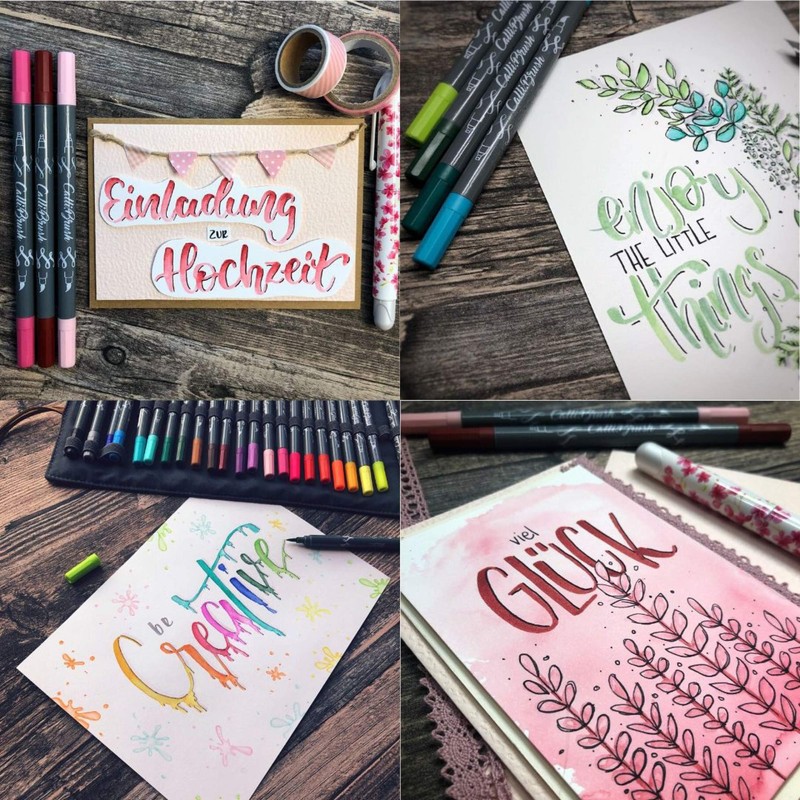 ONLINE Calli.Brush Handlettering Brush-Pens | Set of 24 brush pens