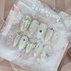 Wedding Magnetic Handmade Nail Tips - Almond S / 웨딩