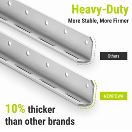 Newpowa Adjustable Solar Panel Tilt Mount Brackets Kit Folding Tilt Legs Support to 100 180 200 220 360 Watt Solar Panel for Off-Grid, RV, Roof, Boat (40inch Width)