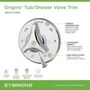 Symmons S9600TSPTRMRP Origins Tub/Shower Valve Trim (Valve Not Included),Polished Chrome,