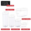 DWËLLZA KITCHEN Airtight Food Storage Containers with White Lids 2L