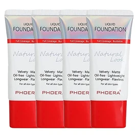 Glamza Phoera Foundation Full Coverage Makeup Set - 24 Hours Long Lasting Oil Control - Same Foundation Smart Packaging