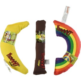 2-Pack YEOWWW! Organic Catnip 3-Toy Variety Pack with Cigar, Banana, and Rainbow
