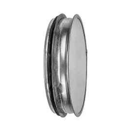 6” Inch Duct End Cap with Rubber Gasket - Galvanized Steel Round Vent Cover for Outdoor and Indoor Use – Pipe Cover – Steel Plug for Dryer Ducts and Pipes – End Cap for HVAC Systems