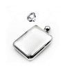 iSavage 6oz Rectangle Hip Flask with Engraved Vertical Grain Mirror