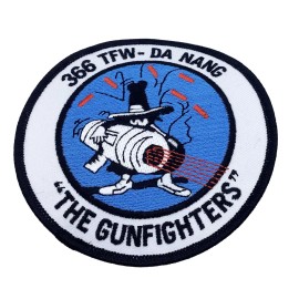 366th TFW Da Nang Patch - Plastic Backing/Sew On, 3.5"