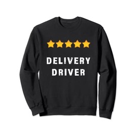 Delivery Driver Five Star Food Dash Grub Grocery Deliveries Sweatshirt