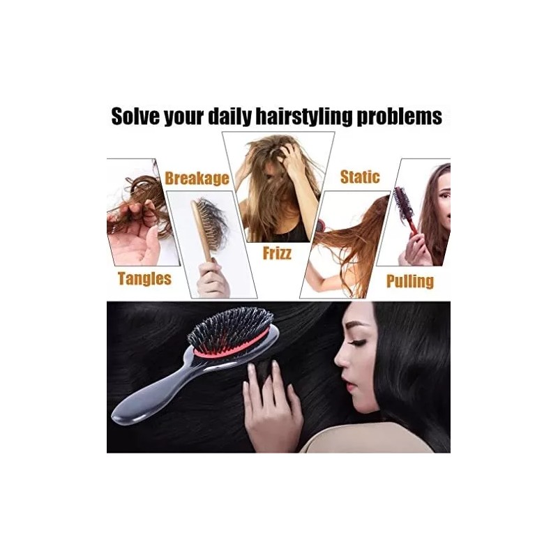 Morsafe Cepillo Desenredante Pelo Rizado, Anti Frizz, Hombres Y
