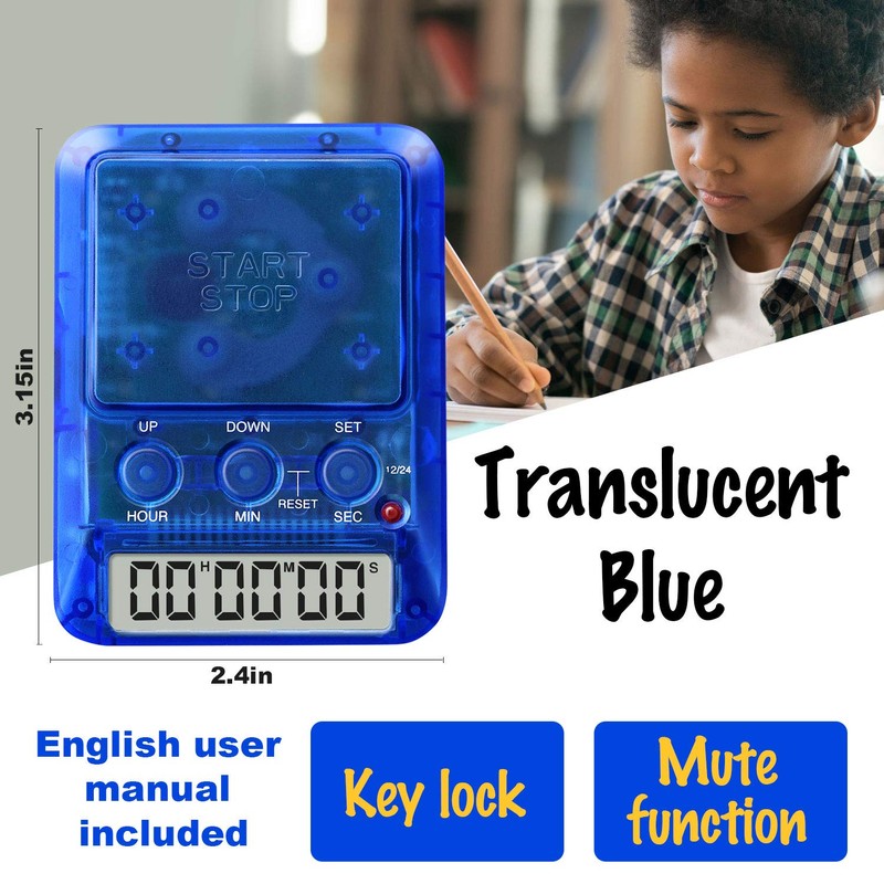 3"-ONE Digital Timer for Kids, Classroom Timer (Countdown) / Stopwatch