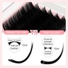 NATUHANA Ellipse Flat Eyelash Extension D Curls 0.20 mm 8-15