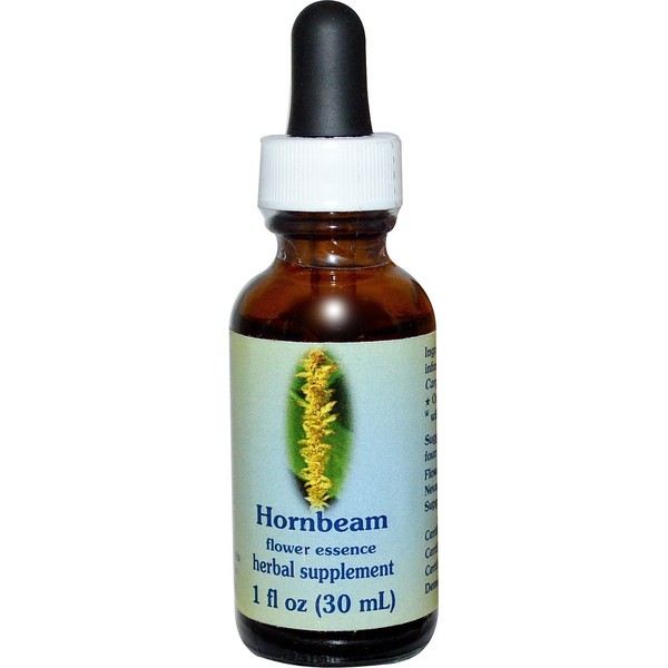 Hornbeam, Flower Essence, 1 fl oz (30 ml), Flower Essence Services