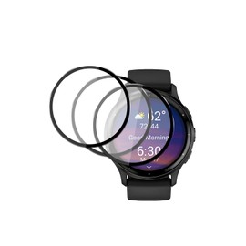 FJIASTB Screen Protector for Garmin Venu 3 45mm, Curved Edge Full Coverage Cover for Garmin Smart Watch, Hard PMMA Material, Anti-Scratch Anti-fingerprint High Sensitive, 3-Pack