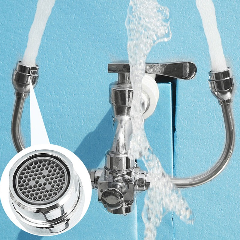 Faucet Mounted Eyewash Station Double Nozzle Emergency Eye Wash Unit