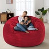HABUTWAY Bean Bag Chair: Giant 4' Memory Foam Furniture Bean