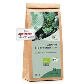 Weltecke Organic Nettle Tea Loose 250 g Freshly Bottled in Germany Made & Controlled Fresh Spicy Aroma Gently Dried Nettle Leaves Loose Herbal Tea