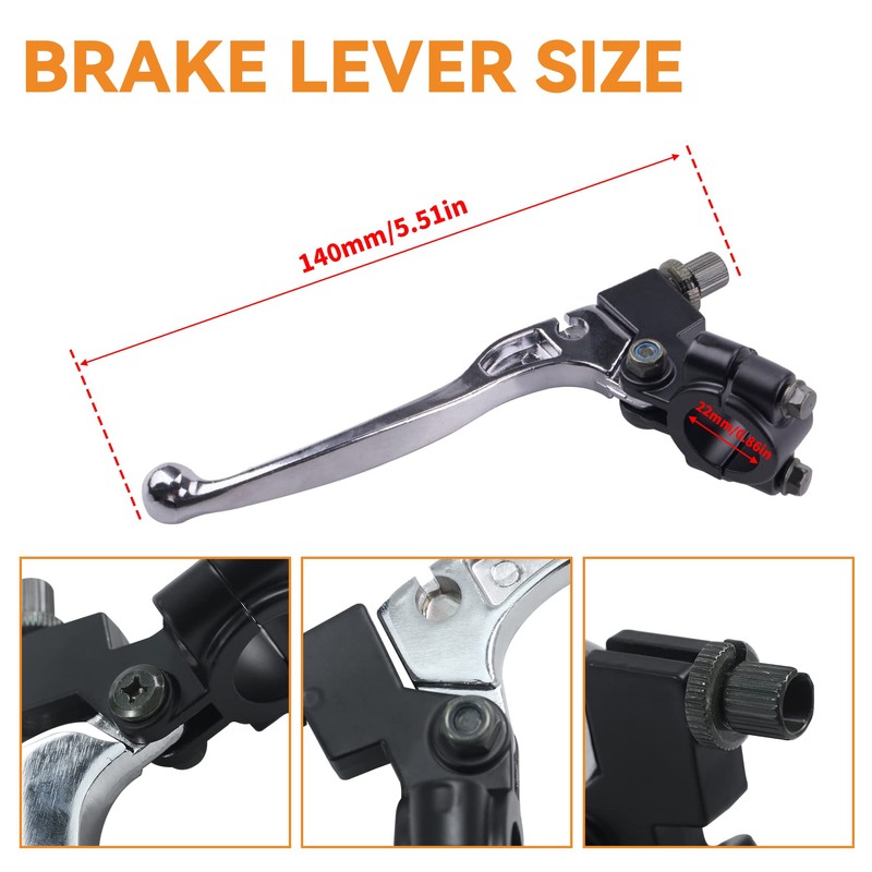 Stylemafia 7/8" Handlebar Left Clutch Lever and 39" Clutch Cable