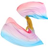 MUNAFIE Worship Flags 2 Pieces Praise Dance Flags Rectangle Colourful