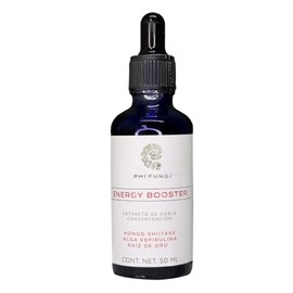 Energy Booster Extracto Botánico 2X | Shiitake Espirulina Raíz de Oro | Adaptógenos para Energía Vitalidad y Rendimiento | Gotas Naturales 50 ml