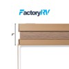 Camper Comfort Cappuccino RV Pleated Shades | Camper Blinds |