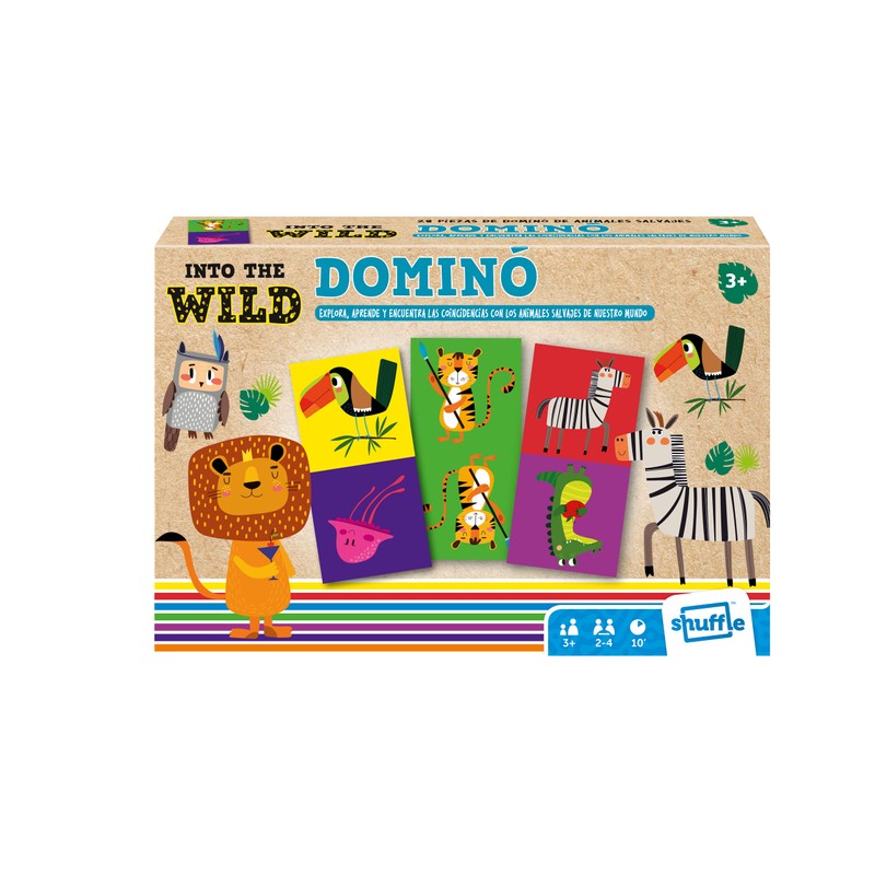 Shuffle : 130012468 Into The Wild Domino for Children with