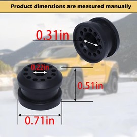 2PCS Transfer Case Shifter Linkage Control Lever Bushing Grommet Kit for Dodge Ram 1500 2500 3500 4x4 (2002-2010) - Includes E Clips (Part# 68078974AA, 68078975AA)