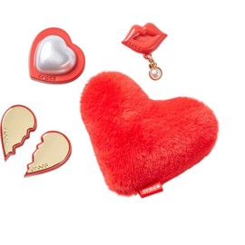 Crocs Uni-Adult Red Valentines 5 Pack Shoe Pendants, Multi-Colour, multicoloured, Unit size