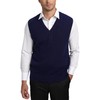 Kallspin Men's Knitted Vest Pulunder Sleeveless Cable Knit V-Neck Wool