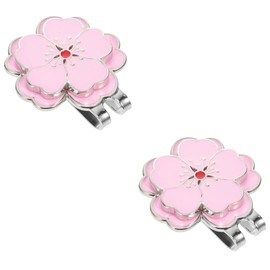 TEHAUX 2pcs Golfs Hat Clip Marker Portable Decorative Accessory for Golfing Stylish and Convenient Golf Marker Decor for Men and Women