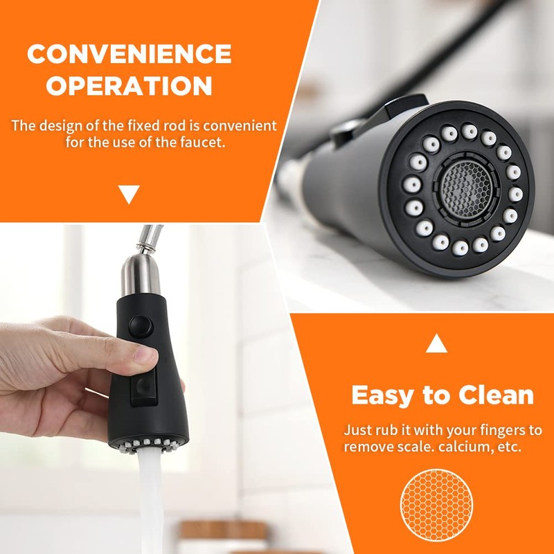 Black Kitchen Faucets with Pull Down Sprayer Kitchen Sink Faucet