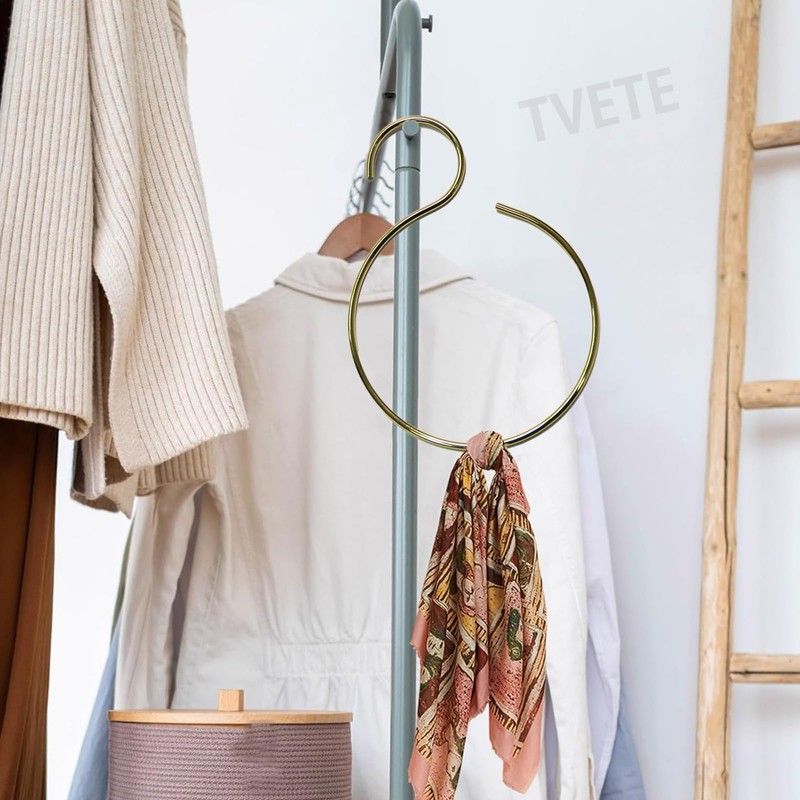 TVETE [Set of 2, Gold] S-Shaped Hook, Twist, S-Shaped Hanger,
