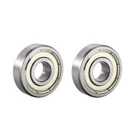 sourcing map 2pcs 609ZZ Ball Bearing Double Shield 9mm x 24mm x 7mm Carbon Steel Z1